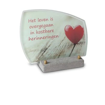 Gedenksteen met FotoGlas