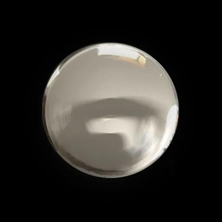 FotoGlas urn + zilver afsluitdop Blanco