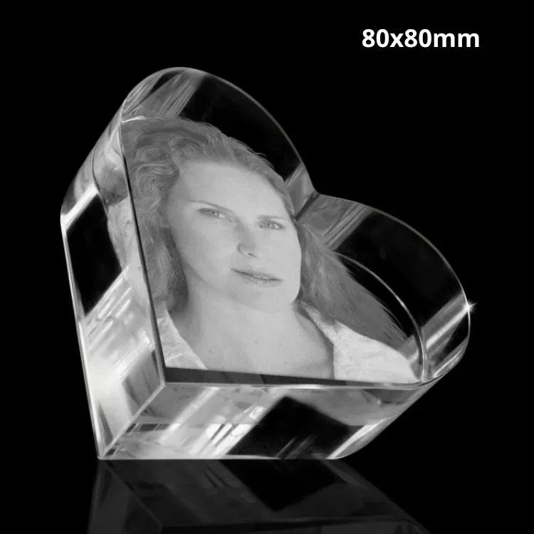 FotoGlas Hart 80x80x40mm + 2D Lasergravure