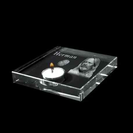 FotoGlas 150x150mm + waxine + 2D portretfoto