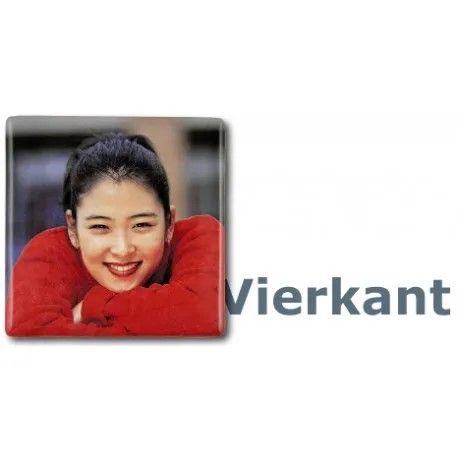 Grafmonument portretfoto op keramiek: Vierkant