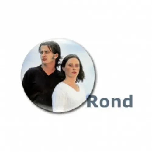 Grafmonument portretfoto op keramiek: Rond