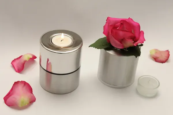 Bloemenvaas of waxinehouder Raya met verwisselbaar glas