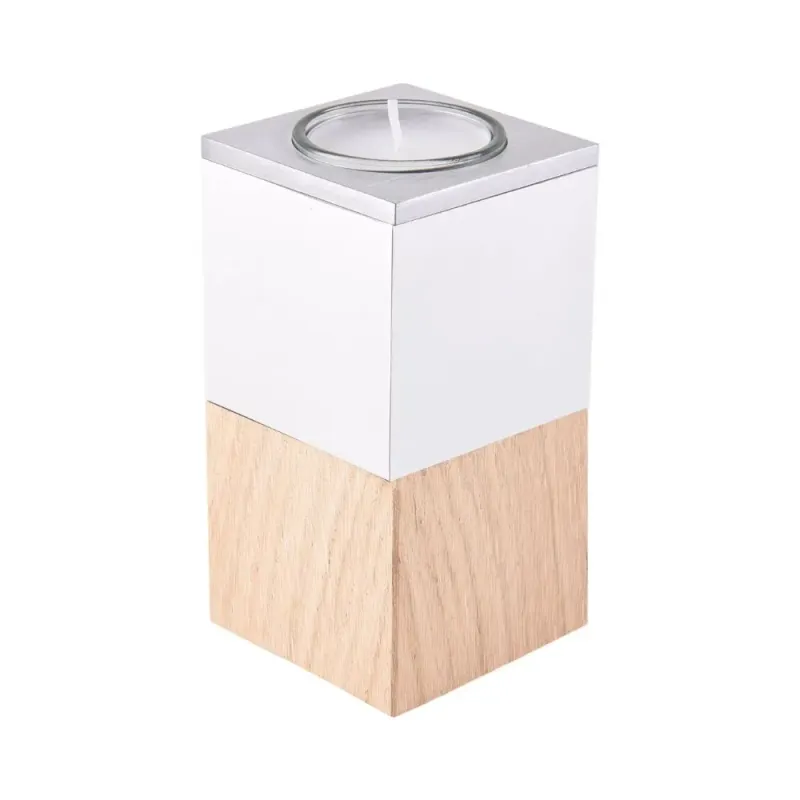 Urn met waxine Wood Eikenhout in satijn/hoogglans