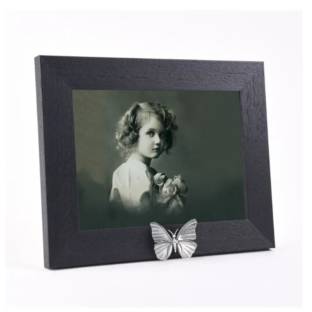 Fotolijst met zwart kader + Vlinder urn