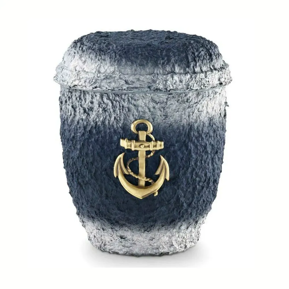Biologische zee urn met granietkleuren + Anker