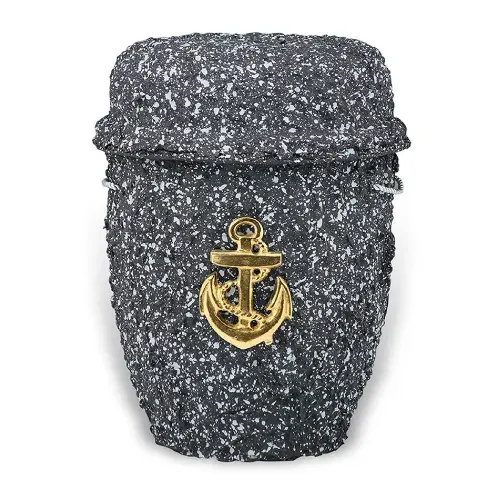 Biologische zee urn met granietkleur: Anker Biologische zee urn met granietkleur: Anker