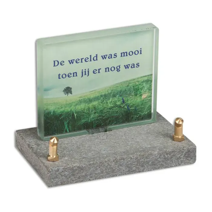FotoGlas 12x10cm: Toen Jij Er Nog Was