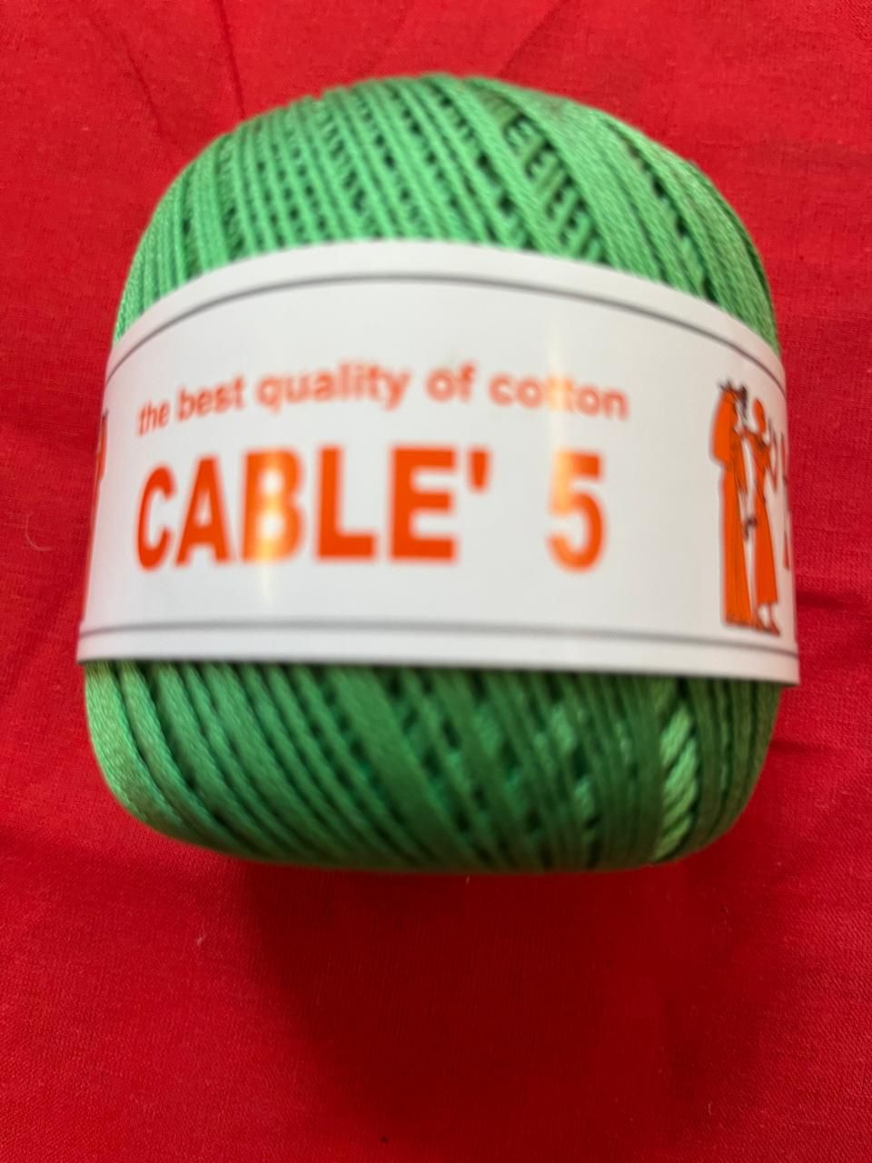 Câblé 5, Couleur: Vert