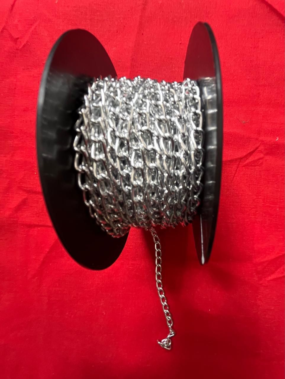 Galon chaînette argent 5mm