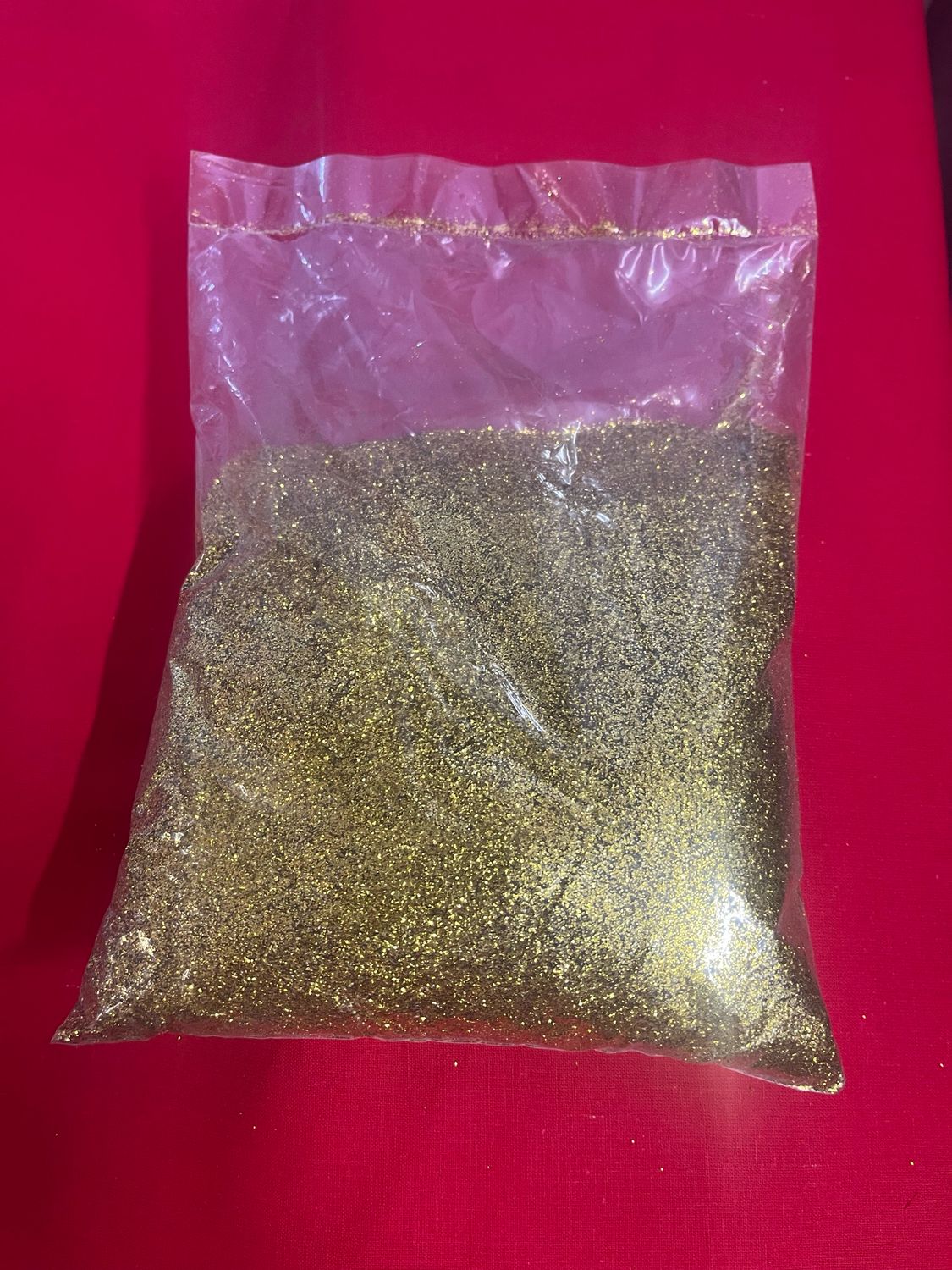 Lingot de paillettes dorées