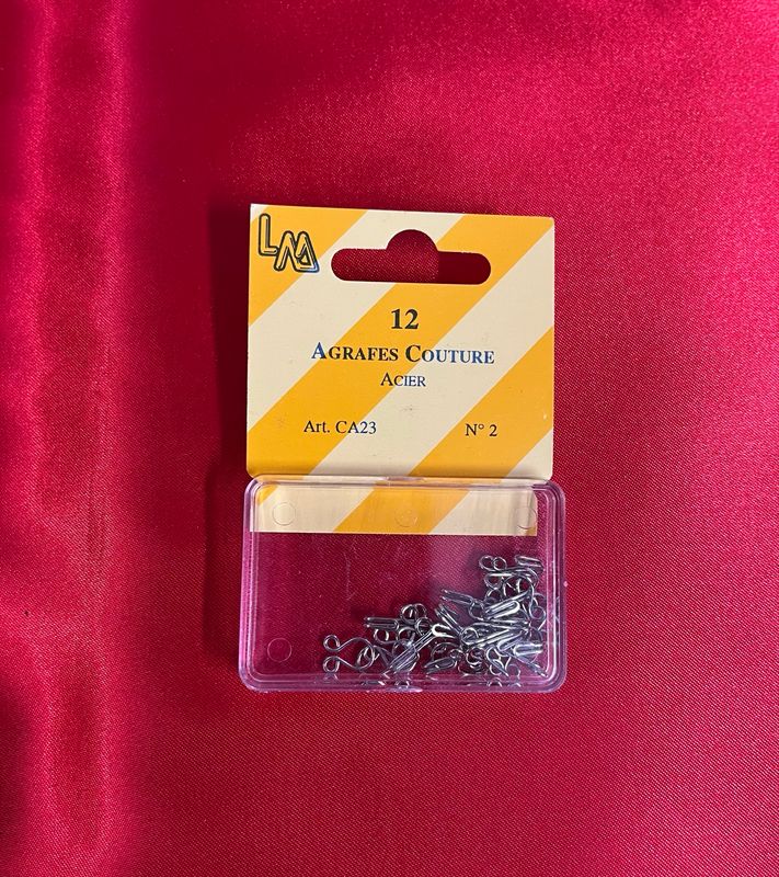 Agrafes nickelées no 2