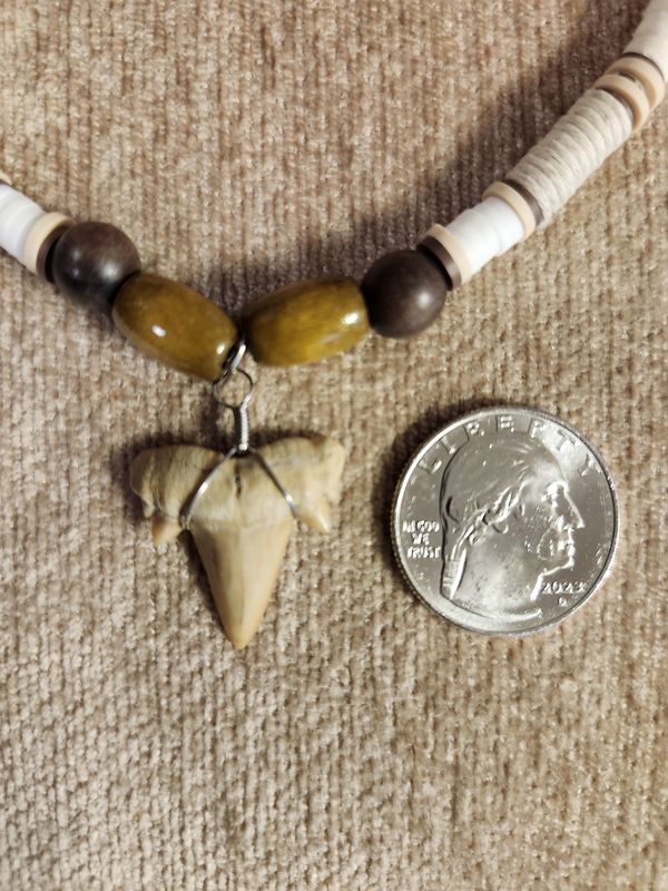 #2a Fossil Necklace Wood / Coco