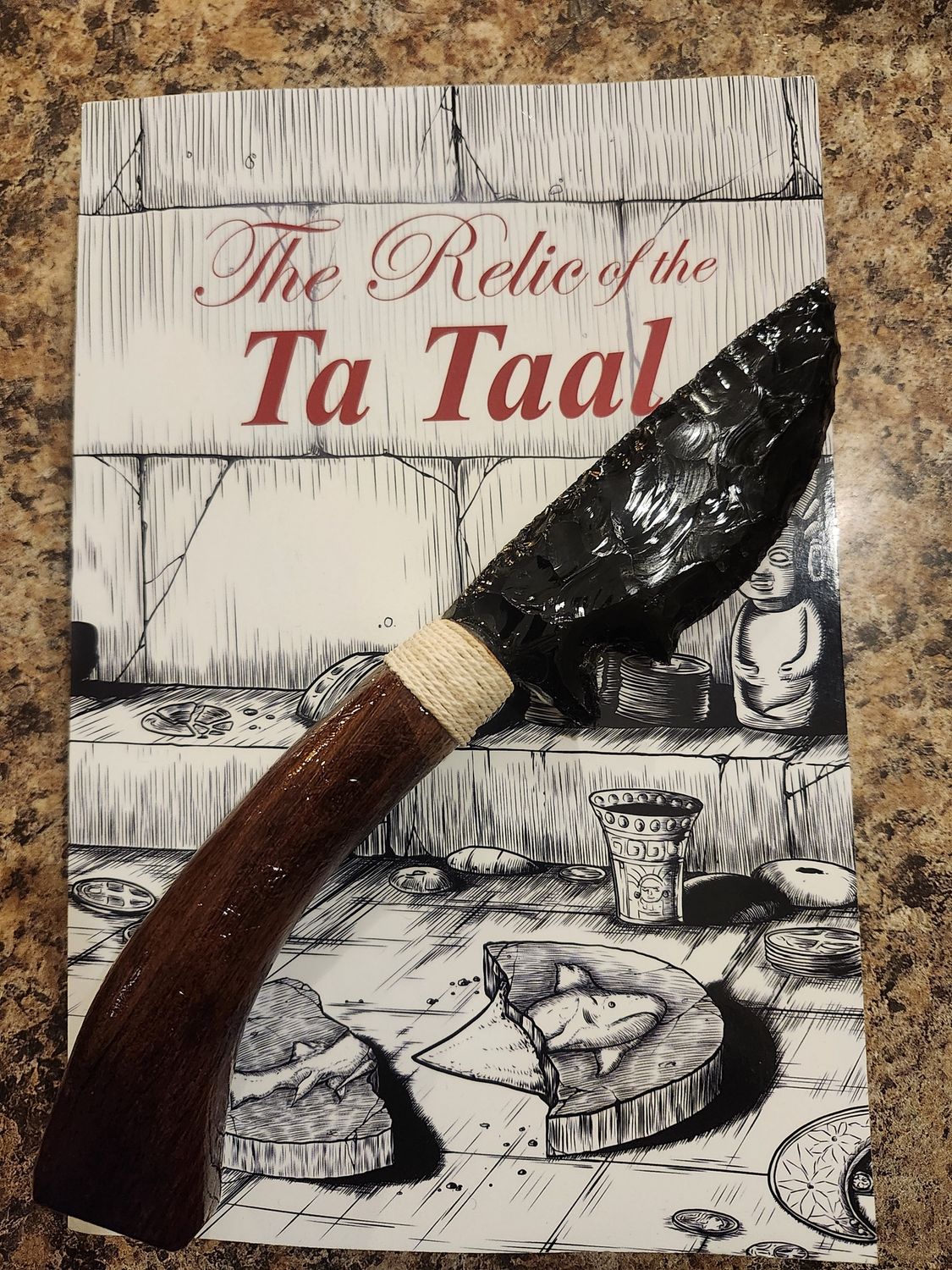Signed relic of the Ta Taal and Obsidian Knife Combo