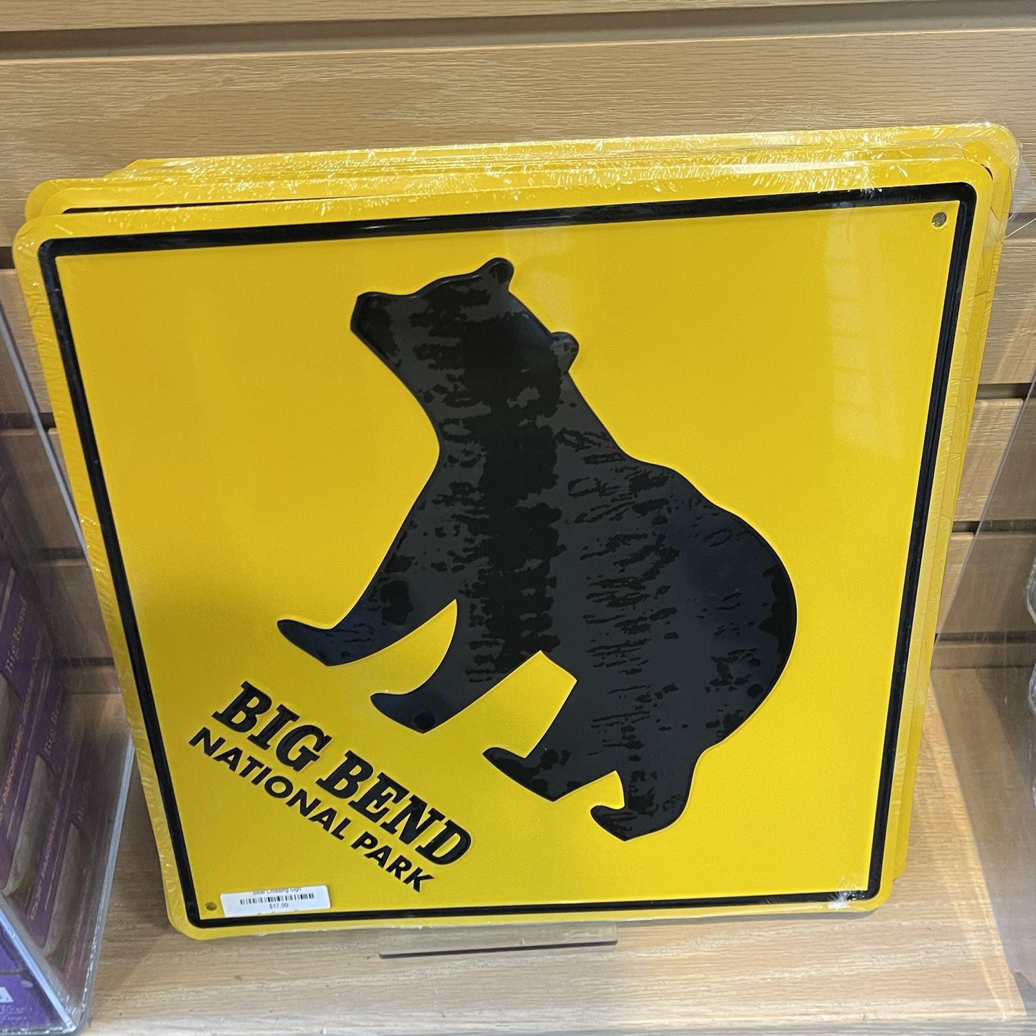 Bear Crossing Sign
