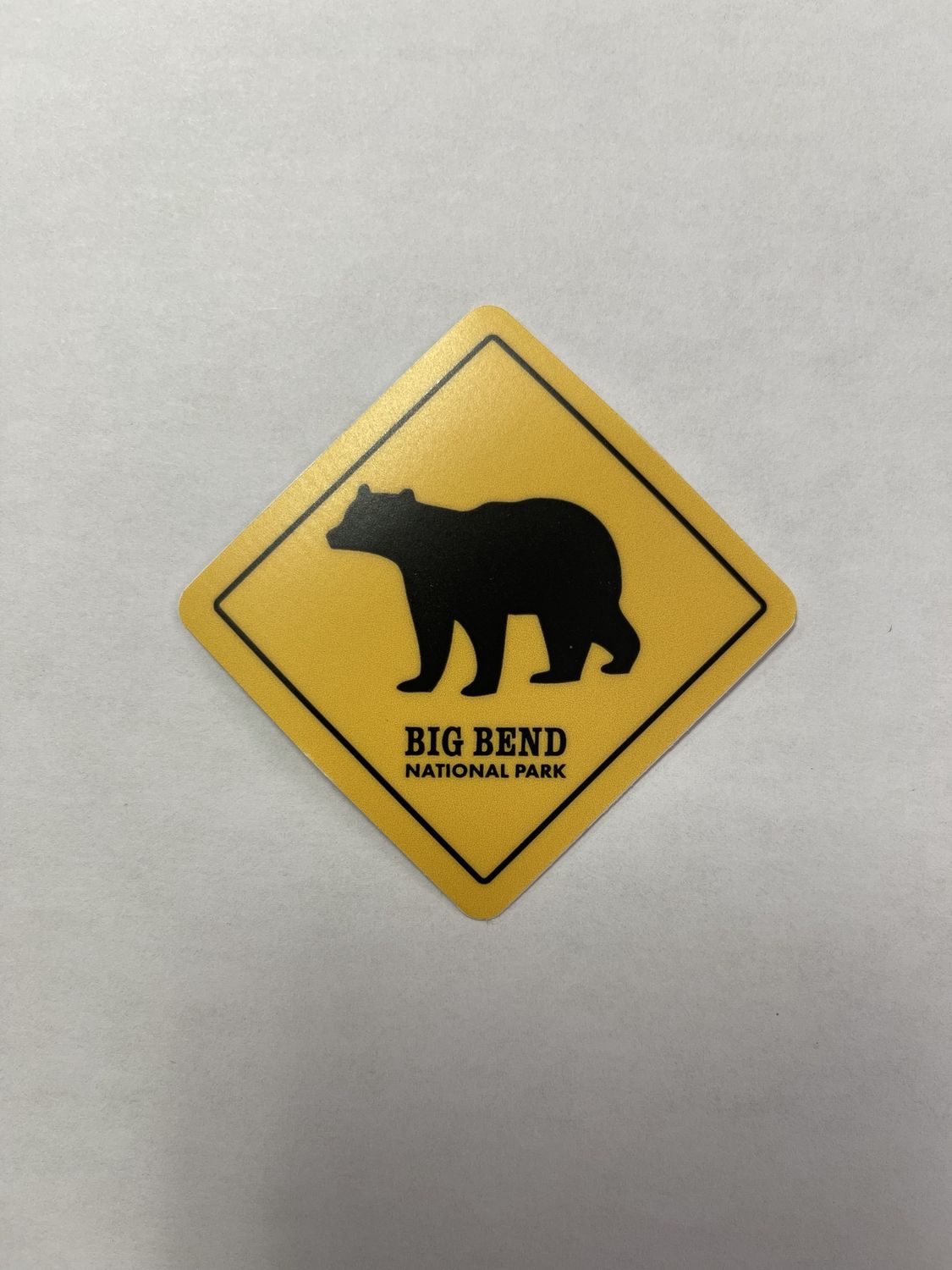 Bear Crossing Sticker