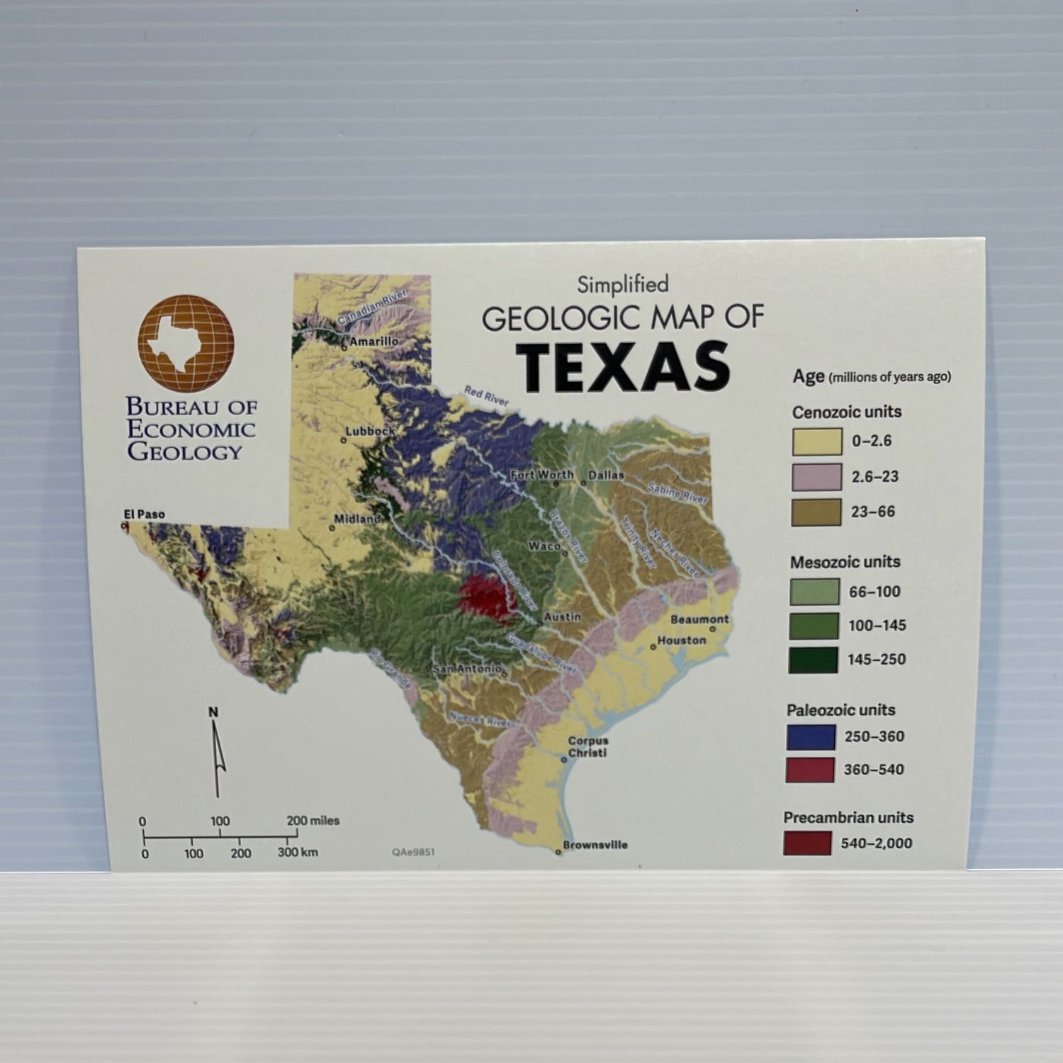 Texas Geologic Postcard