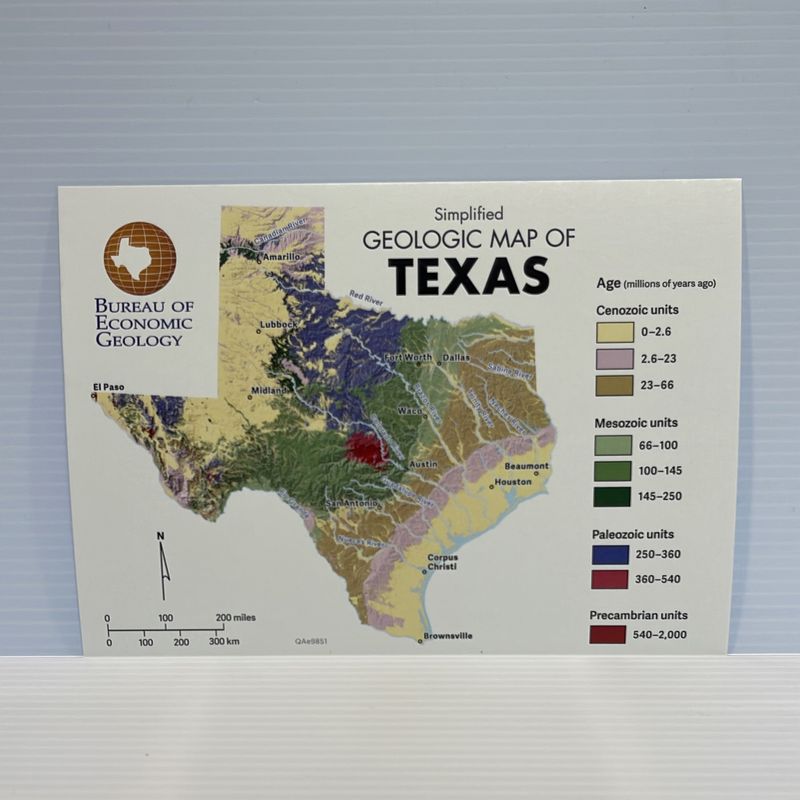 Texas Geologic Postcard