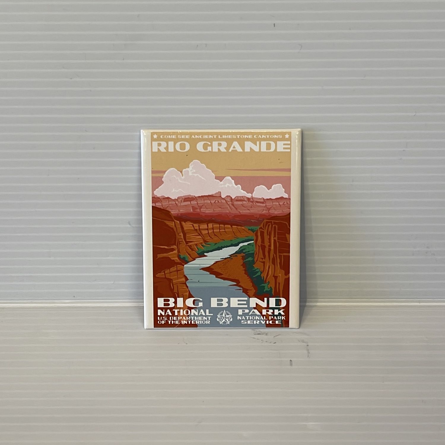 Badge Magnet Rio Grande Retro Badge Magnet Rio Grande Retro