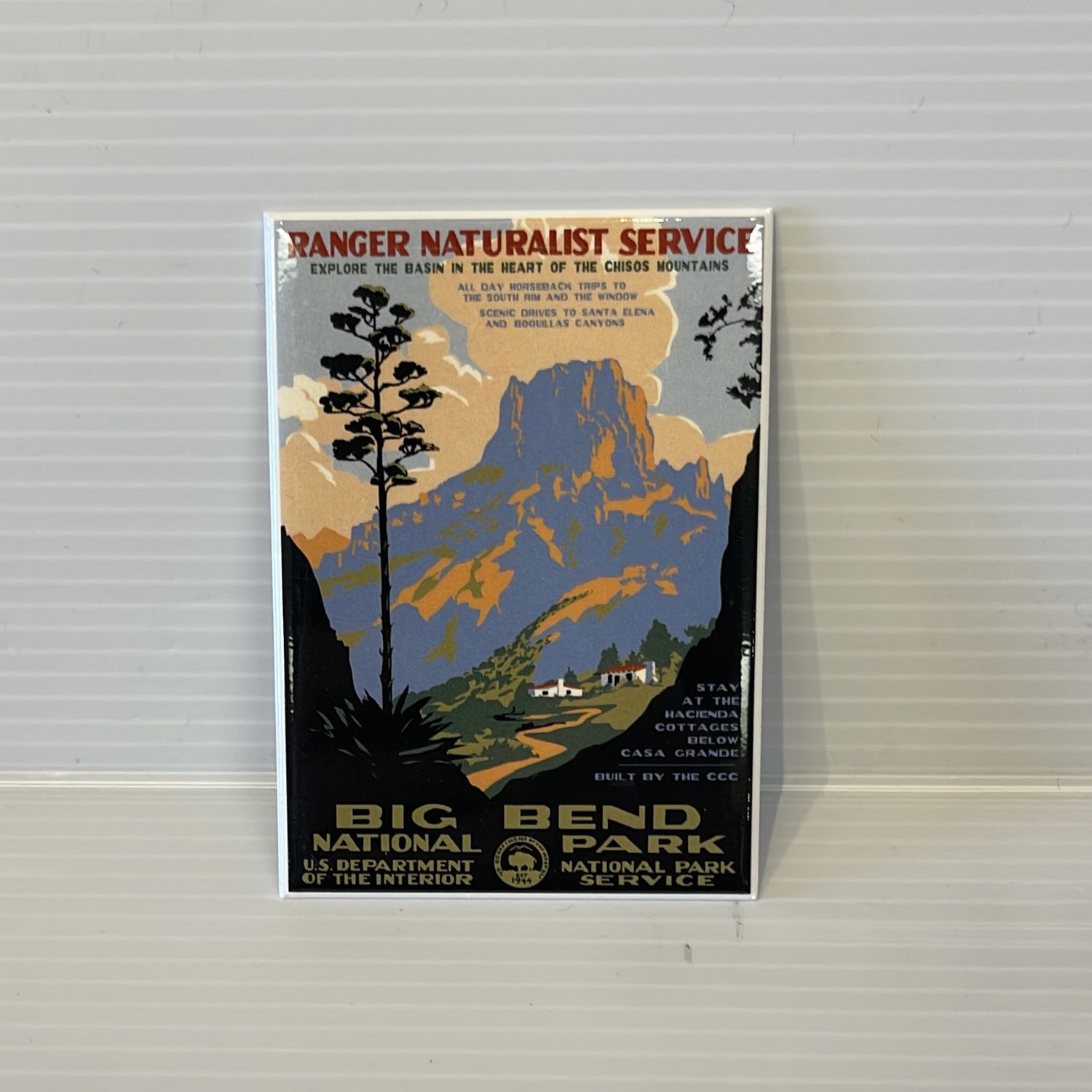 Badge Magnet Casa Grande Retro