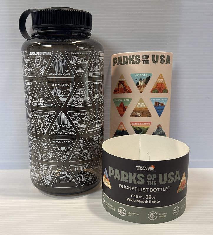 Bucket List Bottle Black