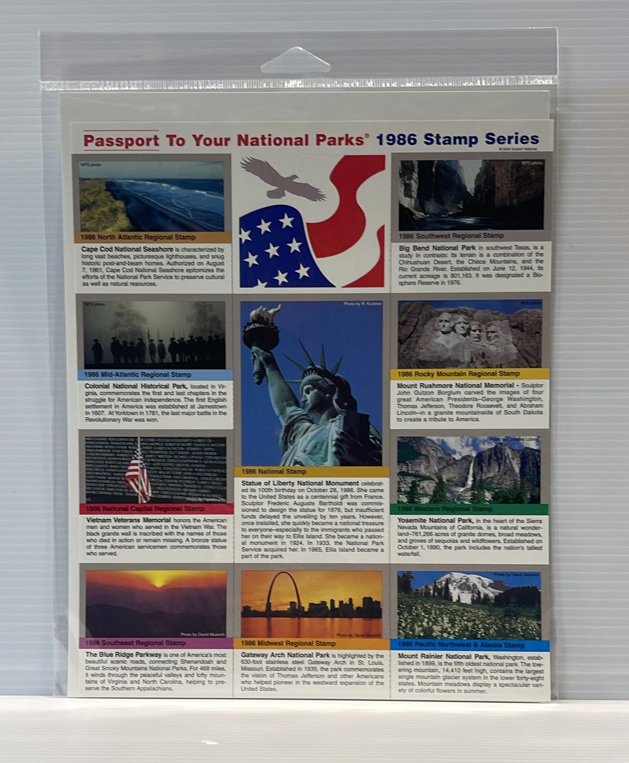 1986 National Park Passport Stamp Sets