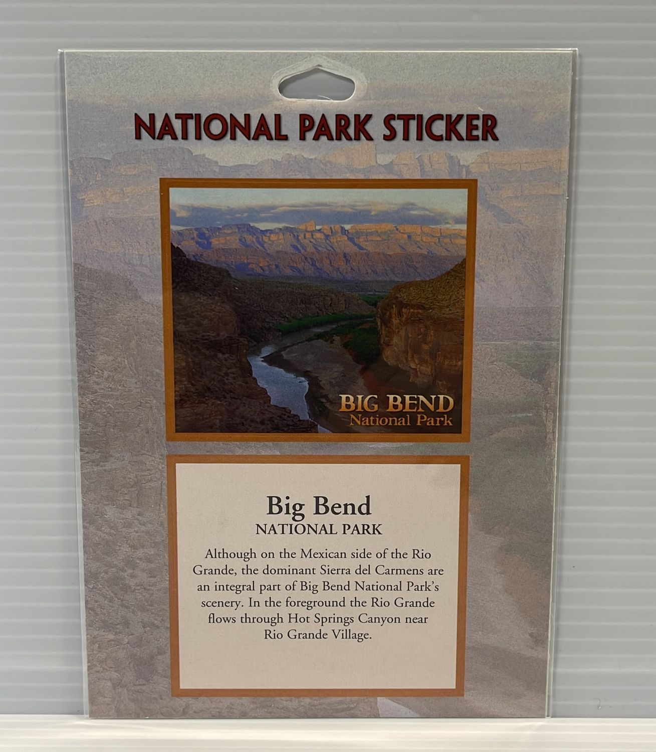 Big Bend Passport Style Sticker