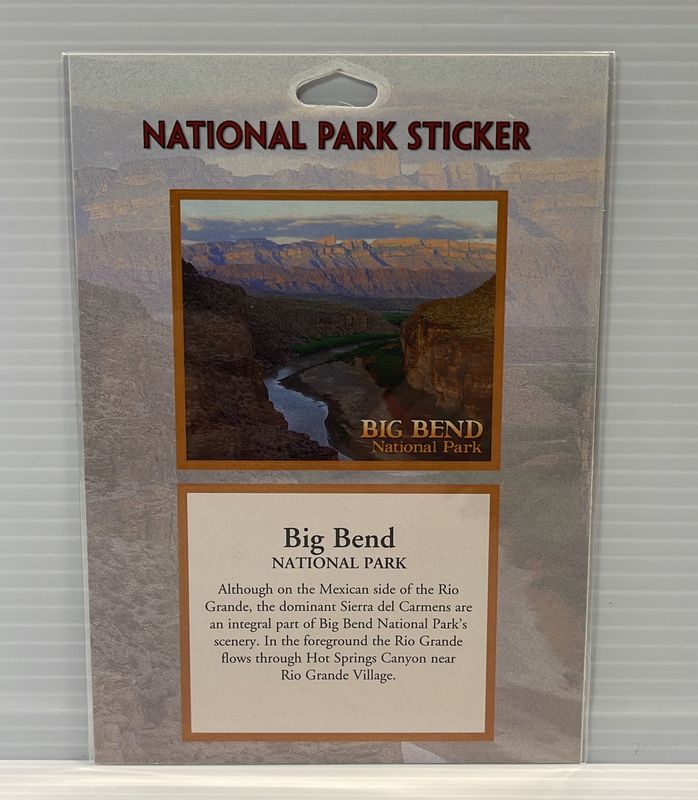 Big Bend Passport Style Sticker Big Bend Passport Style Sticker