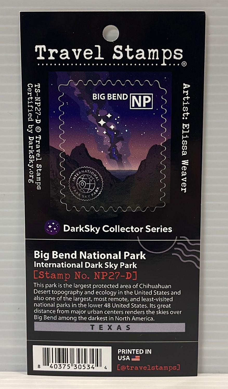 Travel Stamp Dark Sky Collector Series Travel Stamp Dark Sky Collector Series