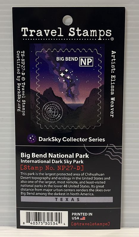 Travel Stamp Dark Sky Collector Series