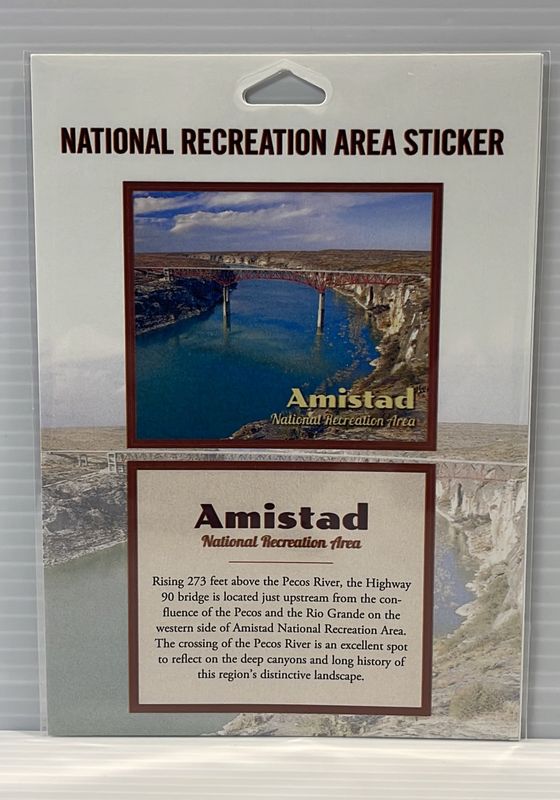 Amistad square sticker Amistad square sticker