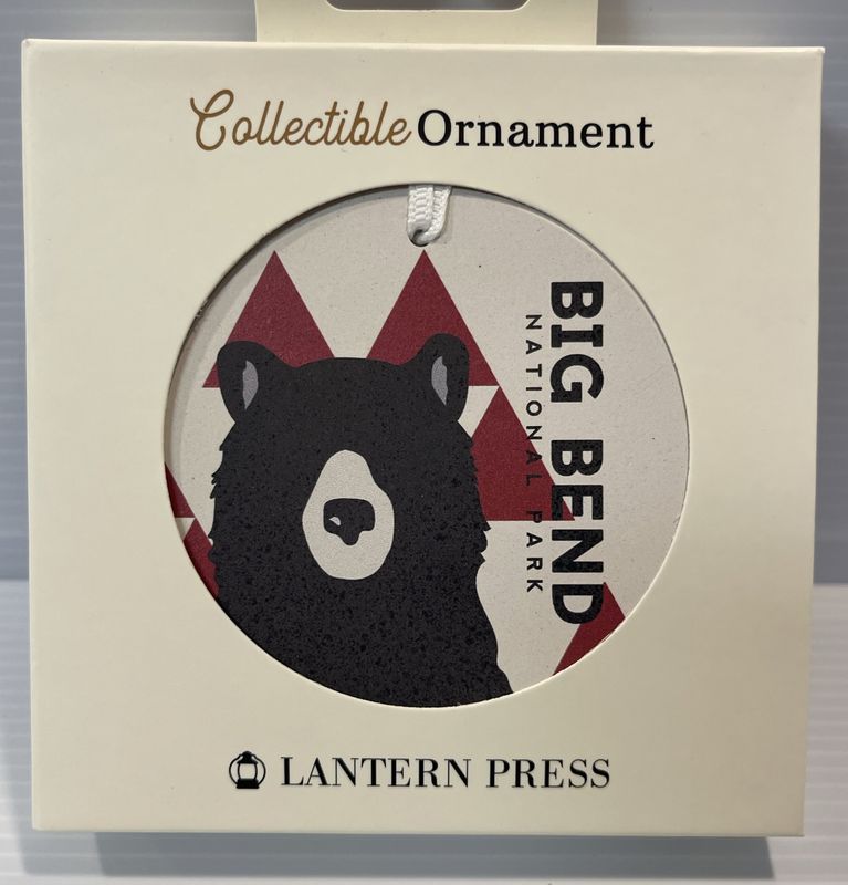 Bear Triangles Ceramic Ornament