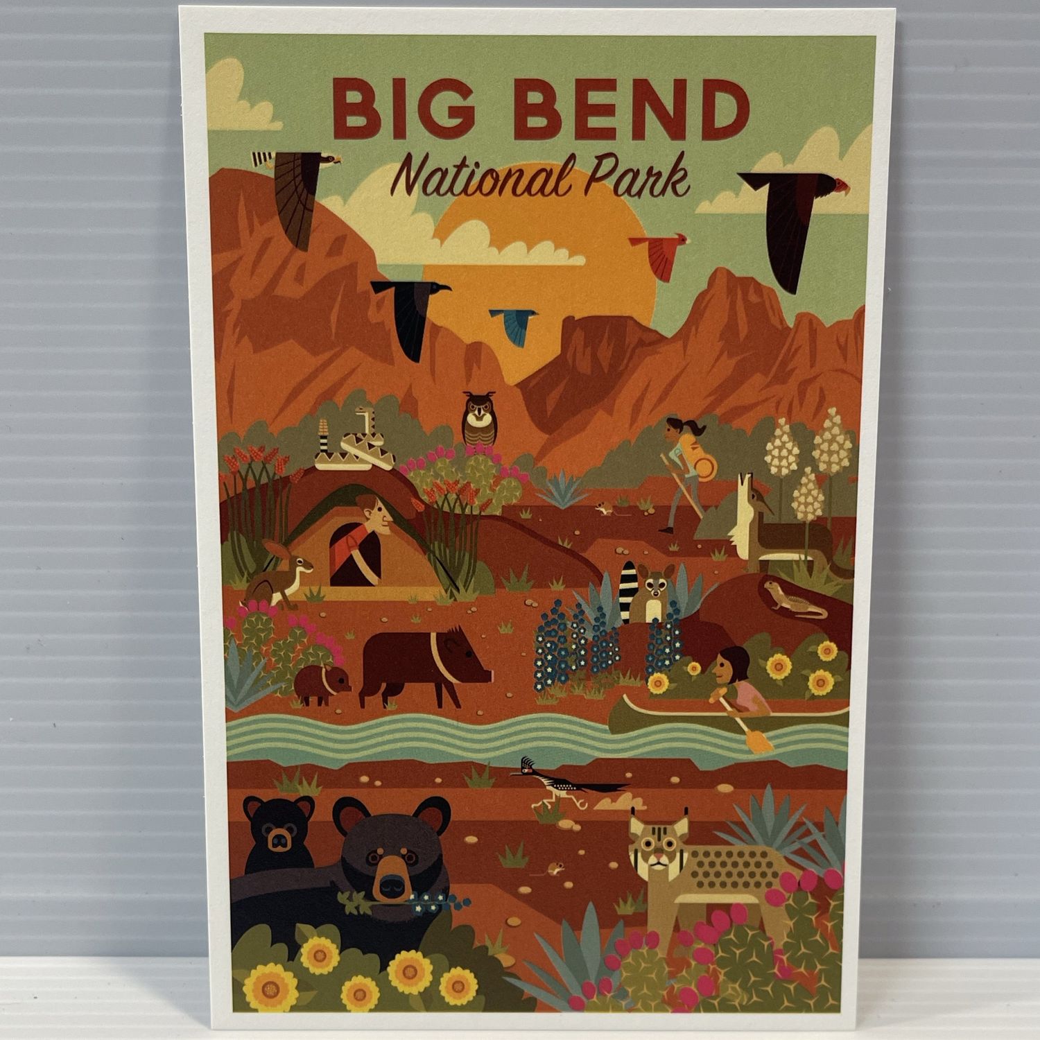 Big Bend Geometric Postcard