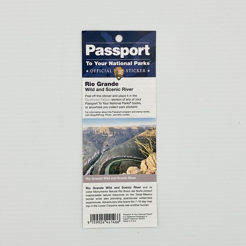 Rio Grande WSR Single Passport Sticker