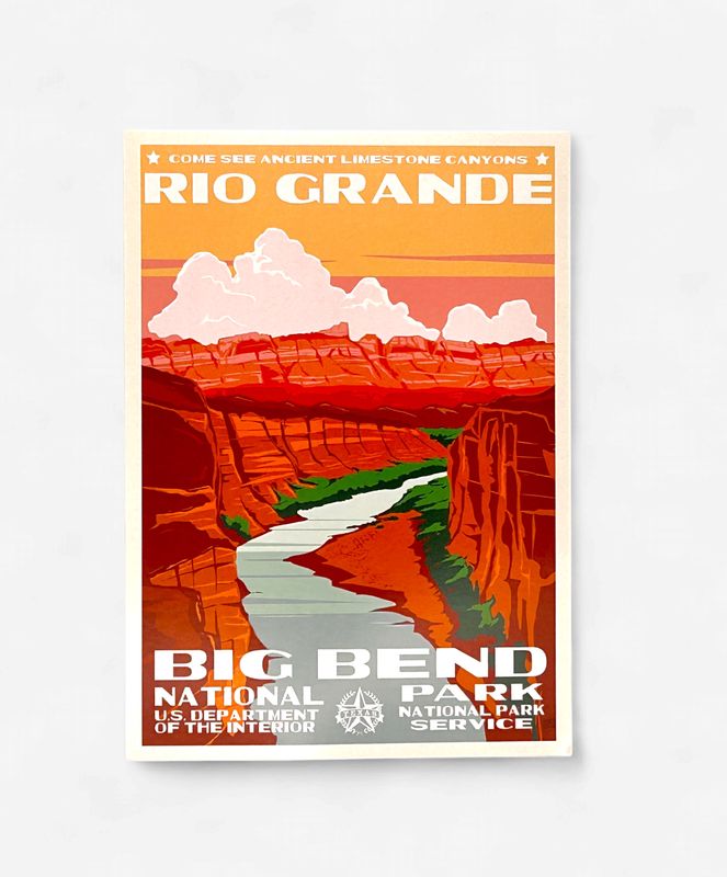 Rio Grande Retro Poster