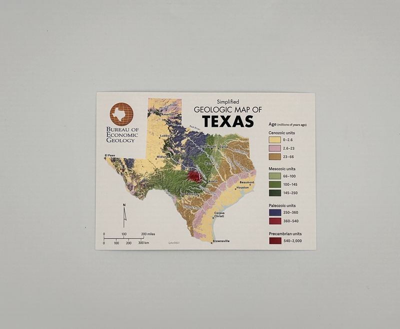 Texas Geologic Postcard