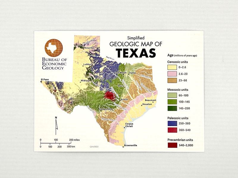 Texas Geologic Postcard