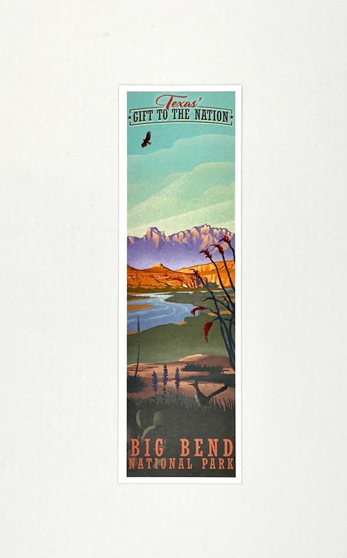 Texas' Gift Paper Bookmark