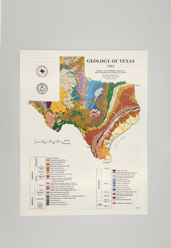 MAP GEOLOGY OF TEXAS