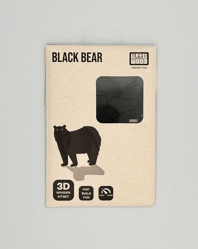3D Black Bear Puzzle