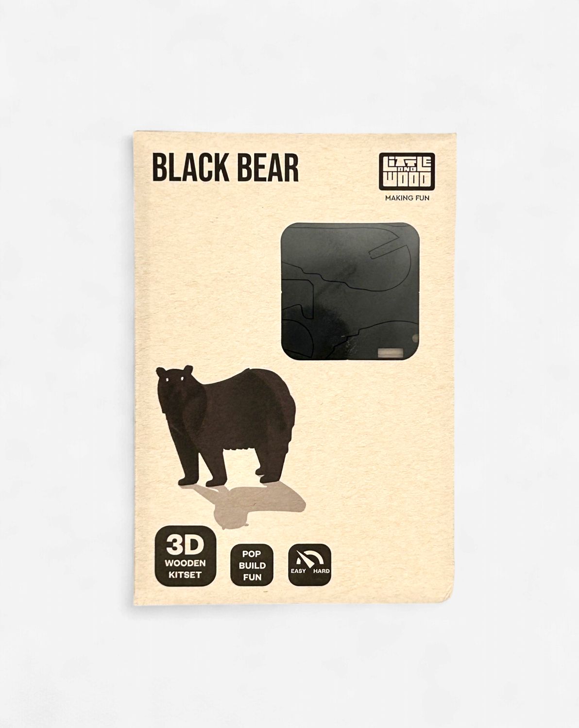 3D Black Bear Puzzle