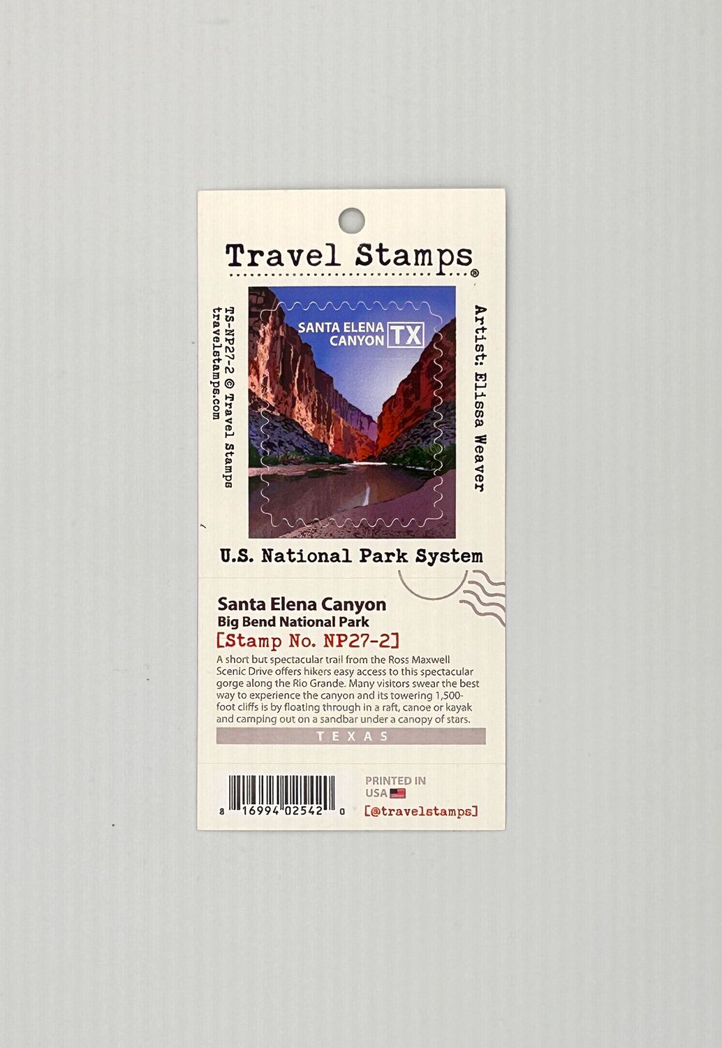Travel Stamp Santa Elena Canyon Travel Stamp Santa Elena Canyon