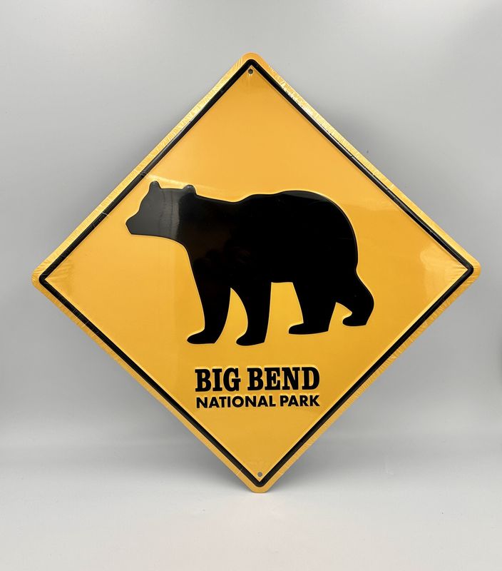 Bear Crossing Sign