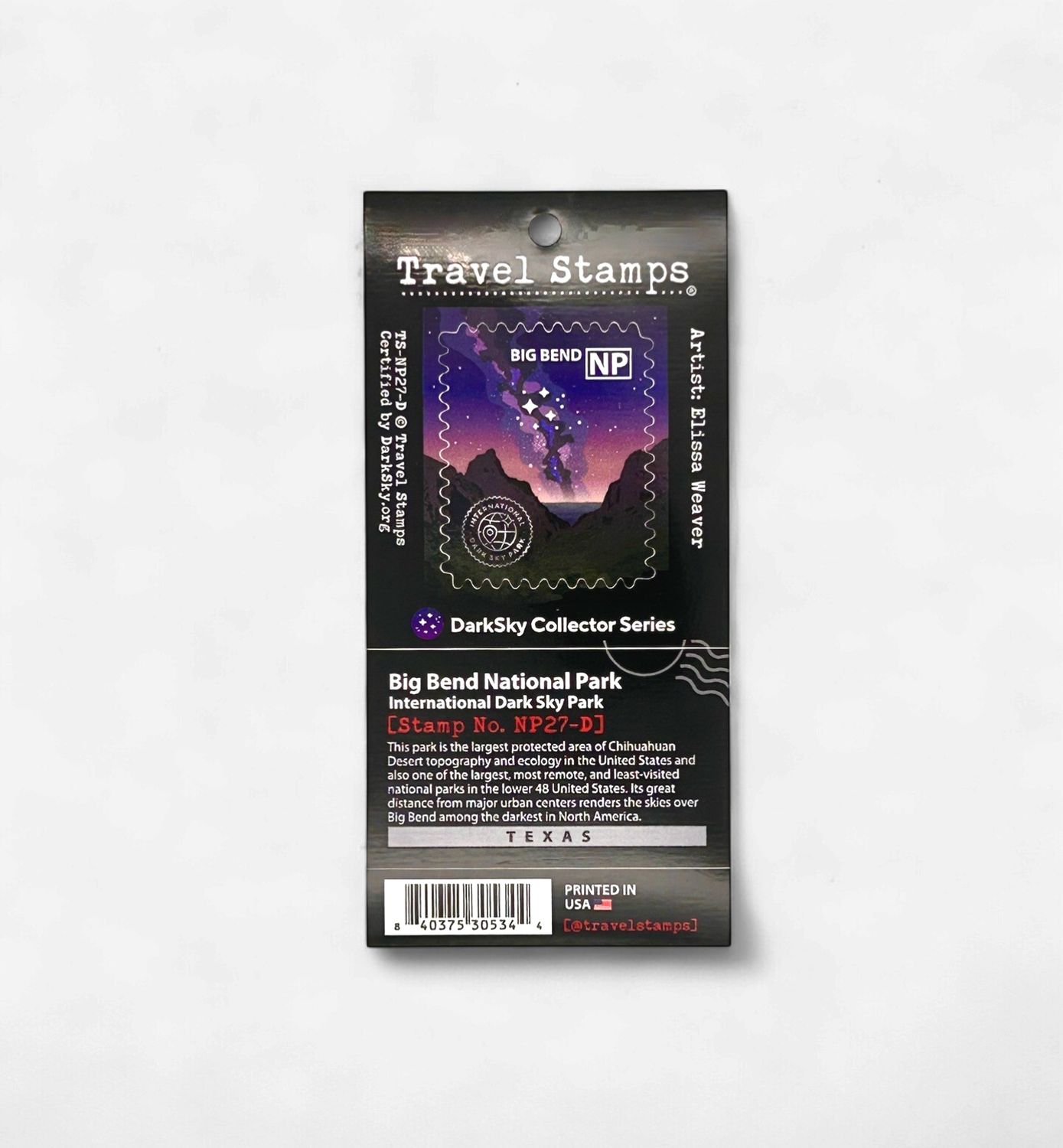 Travel Stamp Dark Sky Collector Series