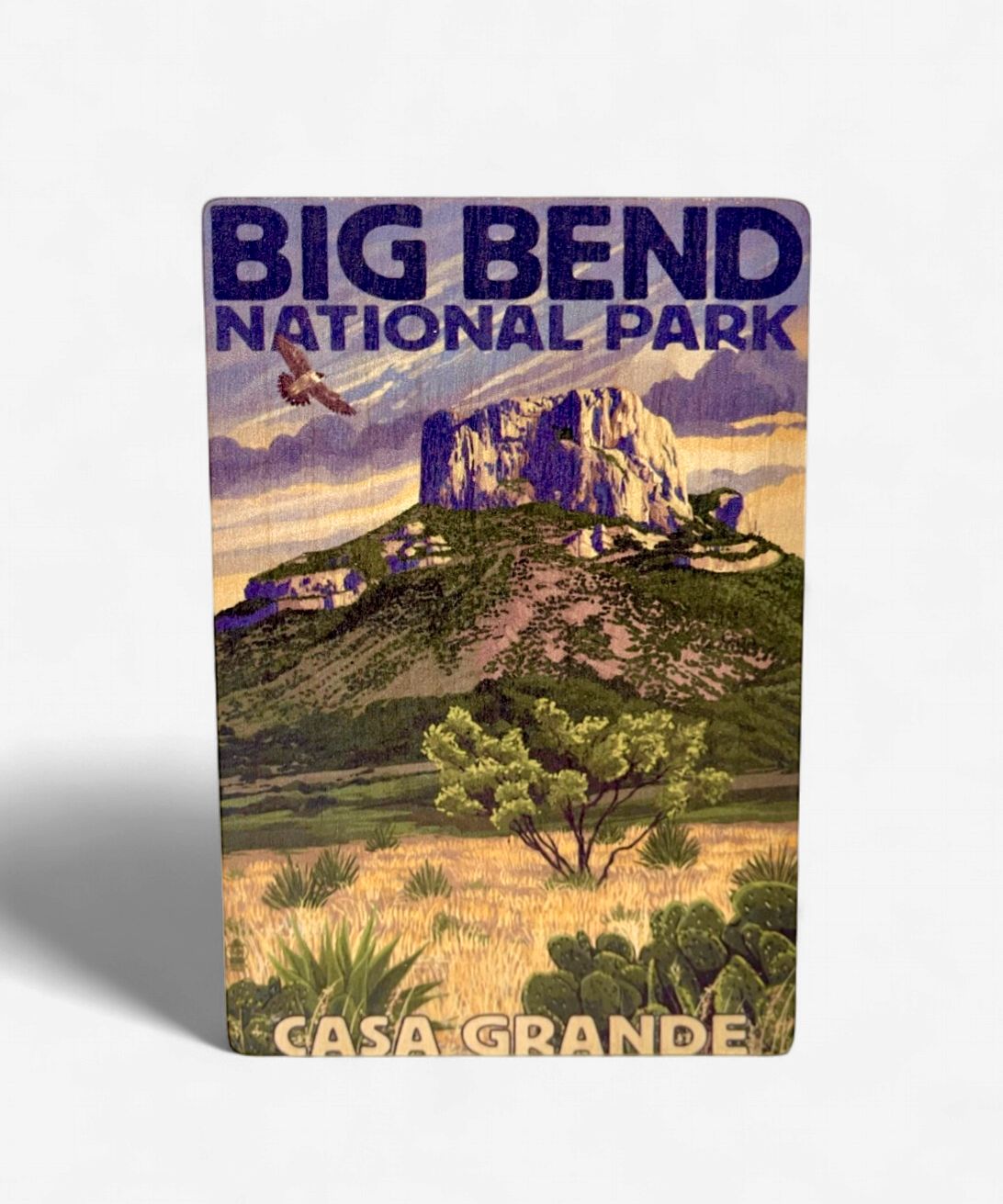 Casa Grande Wood Postcard