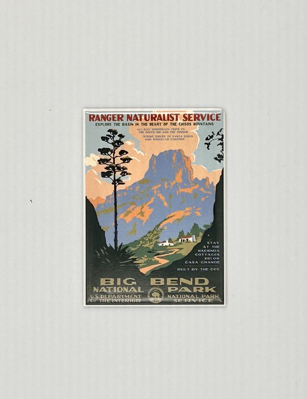 Badge Magnet Casa Grande Retro