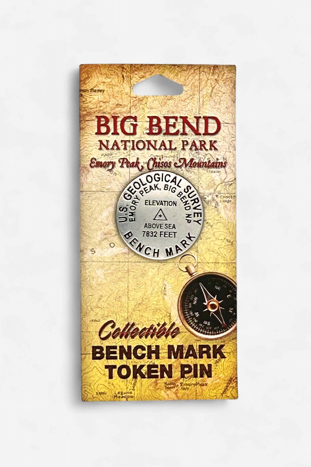 Emory Peak Benchmark Token Pin Emory Peak Benchmark Token Pin