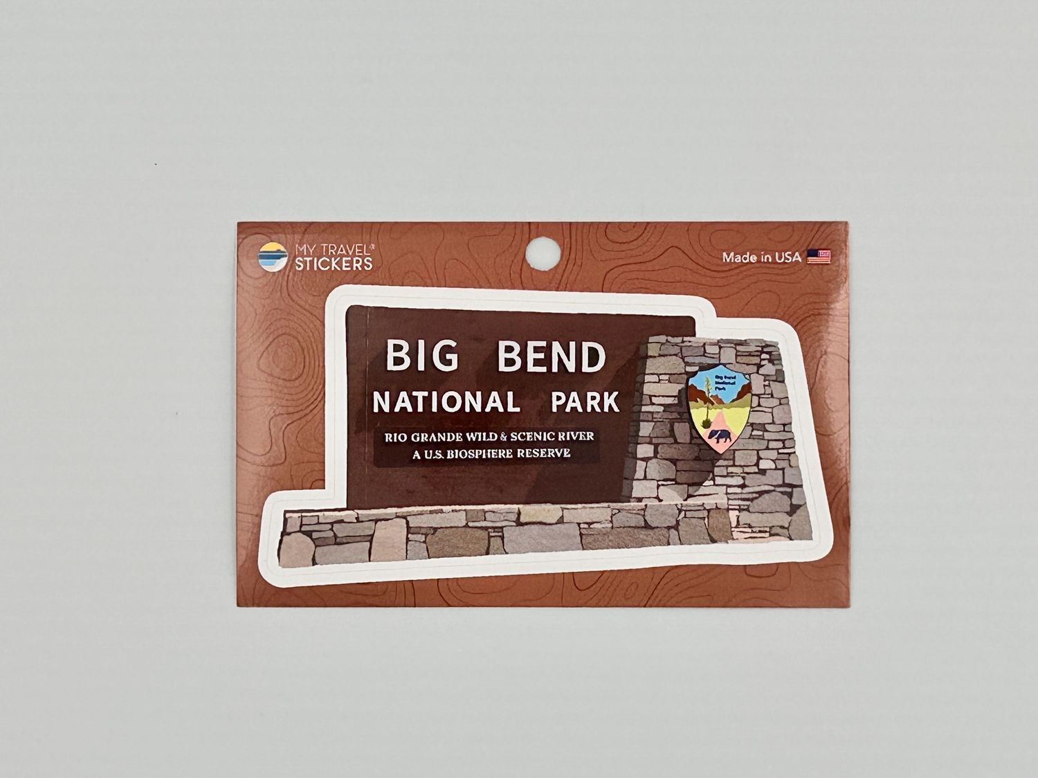 Entrance Sign Decal Sticker Big Bend