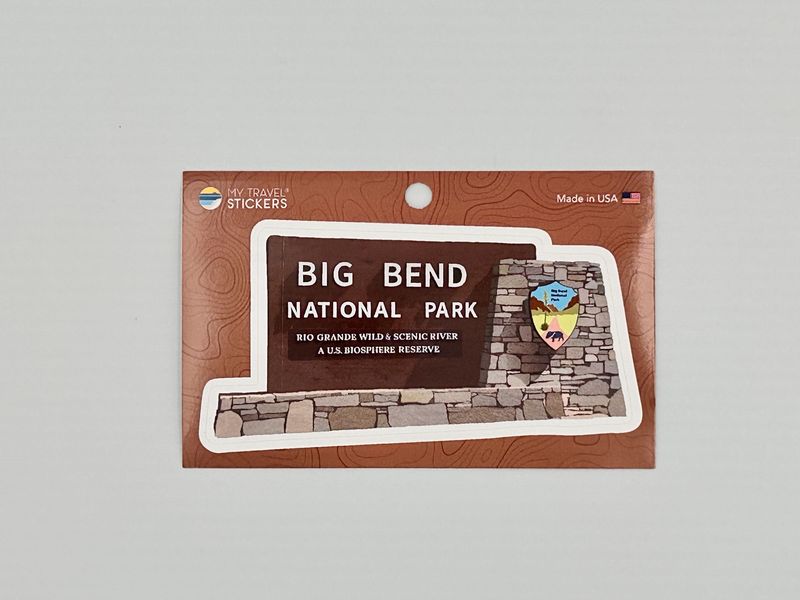 Entrance Sign Decal Sticker Big Bend