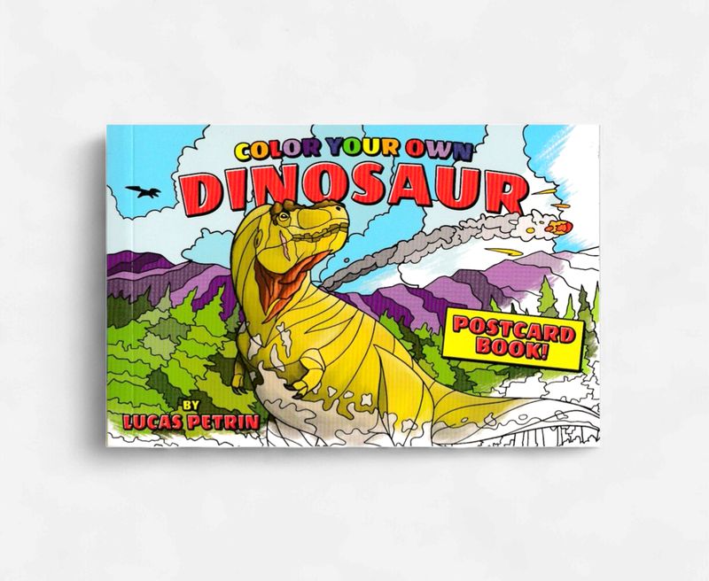 Dinosaur Postcard Book
